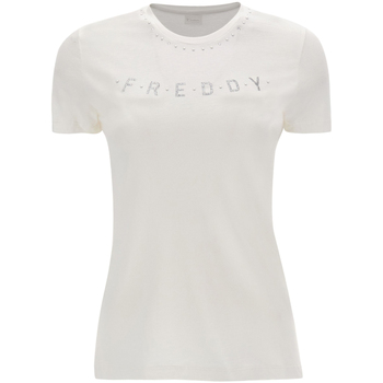 Textil Mulher T-shirts e Pólos Freddy S2WALT2 Branco