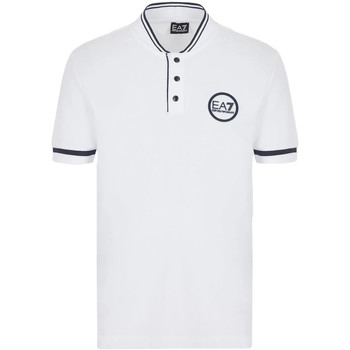 Textil Homem T-shirts e Pólos Ea7 Emporio Armani 3LPF18 PJ4MZ Branco