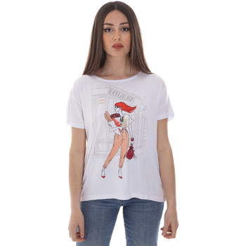 Textil Mulher T-shirts e Pólos Café Noir JT0047 Branco