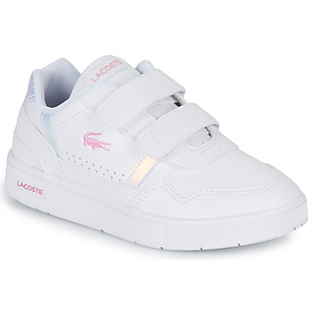 Sapatos Rapariga Sapatilhas Lacoste T-CLIP Branco / Íris