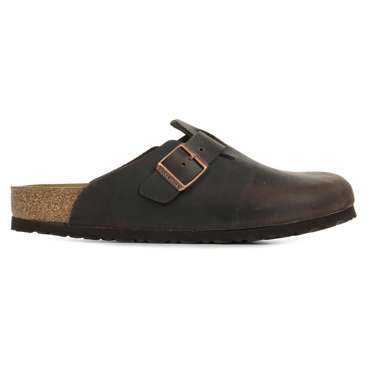 Sapatos Homem Chinelos BIRKENSTOCK Boston Bs Oiled Leather Castanho