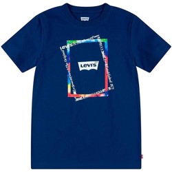 Textil Rapaz Kids camouflage print T-shirt Marrone Levi's  Azul