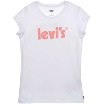 Textil Rapariga T-Shirt mangas curtas Levi's  Blanco