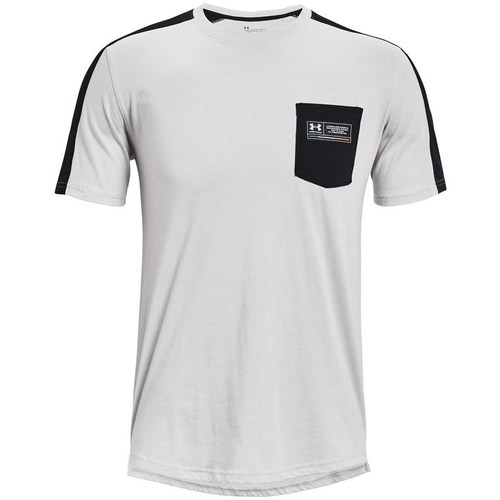 Textil Homem T-Shirt mangas curtas Under ARMOUR marinho Pocket Branco
