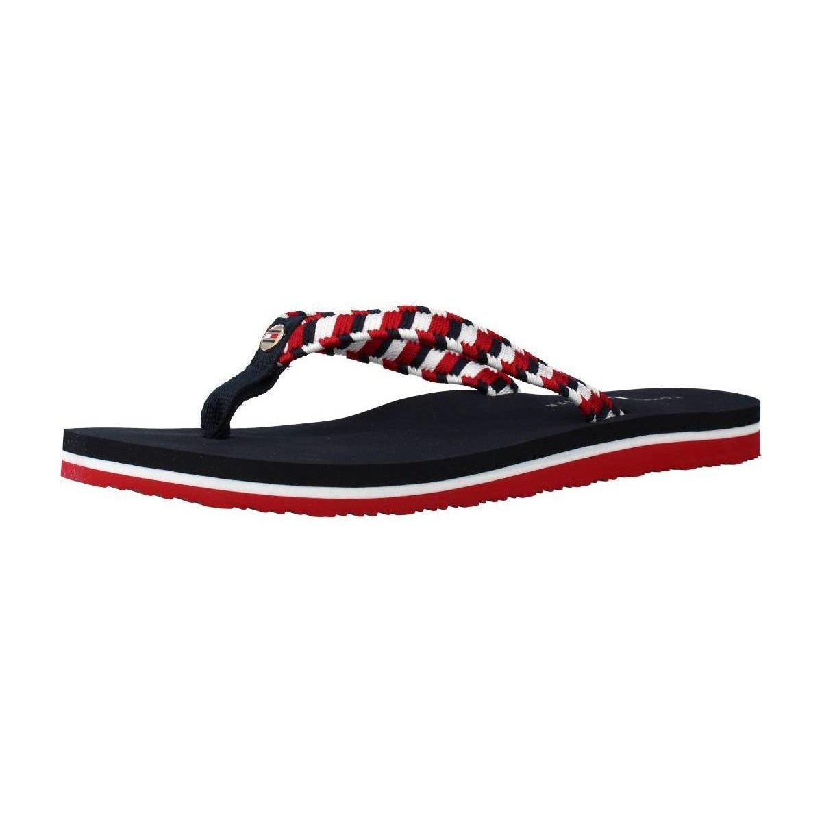 Sapatos Mulher Chinelos Tommy Hilfiger WOVEN WEBBING FLAT BEACH Multicolor