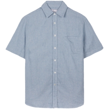 Textil Homem Camisas mangas comprida Portuguese Flannel Mesas de cabeceira Azul