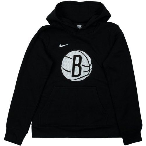 Textil Rapaz Casacos fato de march Nike NBA Brooklyn Nets Fleece Hoodie Preto