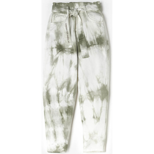 Textil Rapariga Calças de ganga Polos mangas curtaises Jeans largo MILINA, comprimento 34 Verde