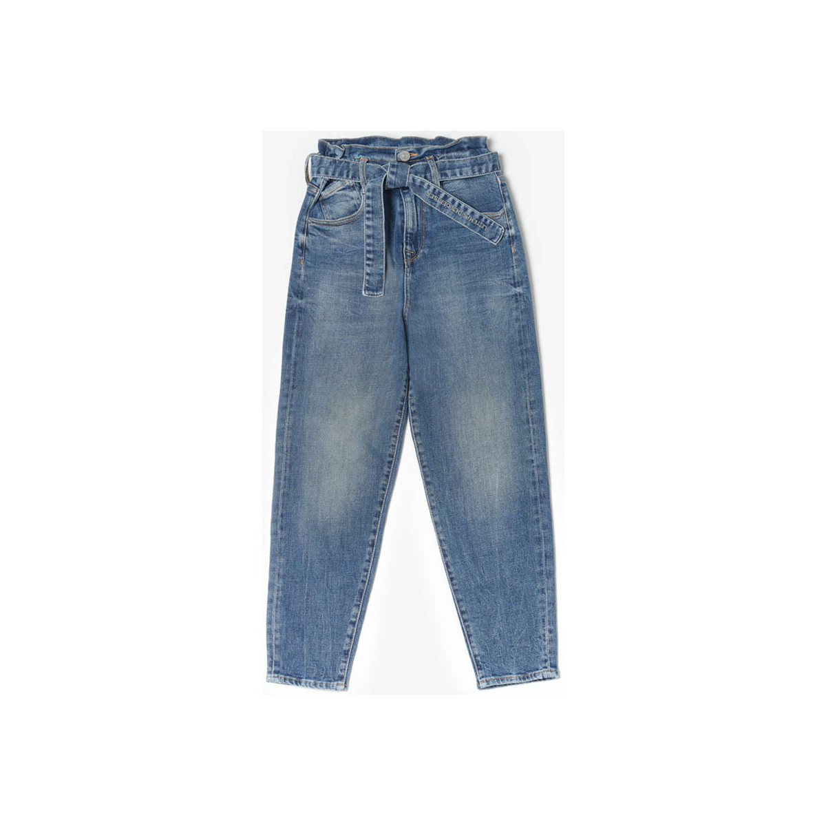 Textil Rapariga Calças de ganga Le Temps des Cerises Jeans boyfit MILINA, comprimento 34 Azul