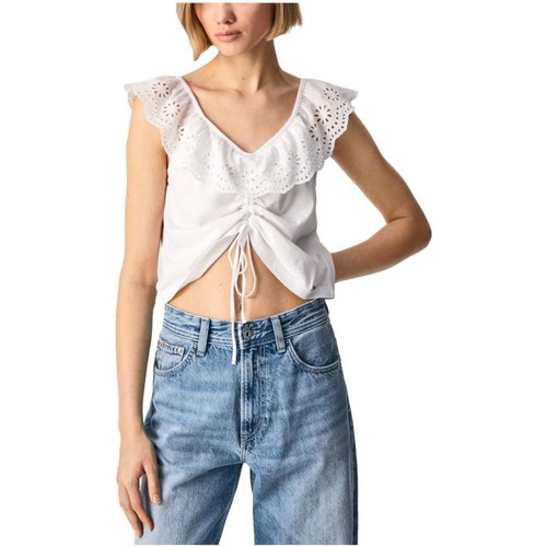 Textil Mulher Tops / Blusas Pepe jeans Burst  Branco