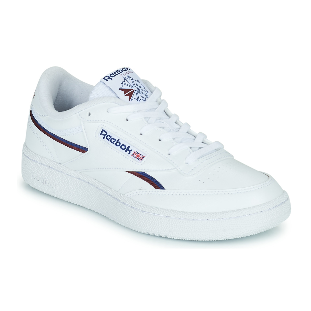 Sapatos Sapatilhas Reebok Classic CLUB C 85 VEGAN Branco / Azul / Vermelho