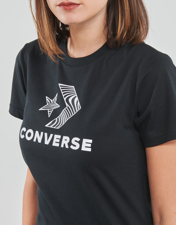 Converse STAR CHEVRON TEE Preto