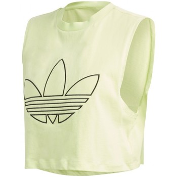 Textil Mulher adidas b44871 shoes outlet stores locations adidas Originals Cropped Tank Amarelo