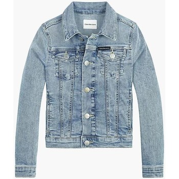 Textil Rapariga casacos de ganga Calvin Klein Jeans IG0IG01440 TRUCKER-IA4 VASH MID Azul