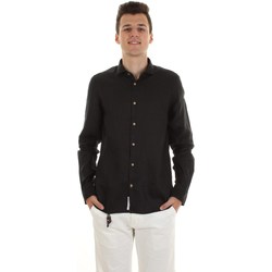 Textil Homem Camisas mangas comprida Yes Zee C513-U400 Preto