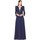 Textil Mulher Vestidos compridos Impero Couture AJ3025 Azul