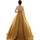 Textil Mulher Vestidos compridos Impero Couture KB16002 Ouro