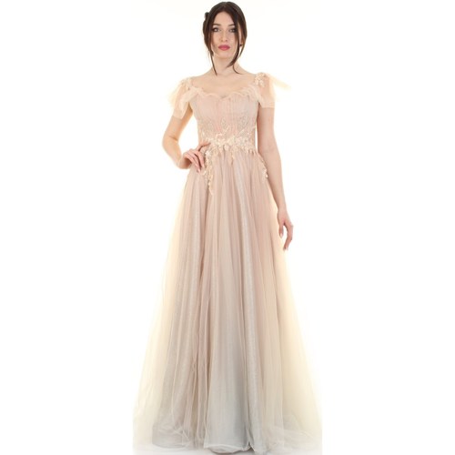 Textil Mulher Vestidos compridos Impero Couture MH95353 Ouro