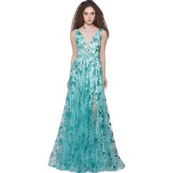 Textil Mulher Vestidos compridos Impero Couture BU25621-2 Verde