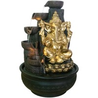 Casa Estatuetas Signes Grimalt Fonte De Ganesha Com Luz Ouro