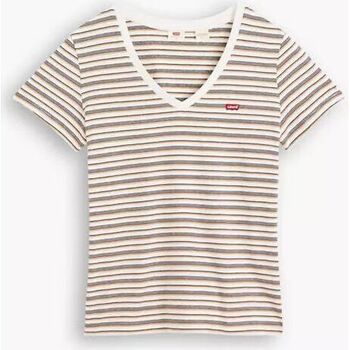 Textil Mulher T-shirts e Pólos Levi's ZZ 85341 0030 - PERFECT VNECK-tallulah CAVIAR multicolore