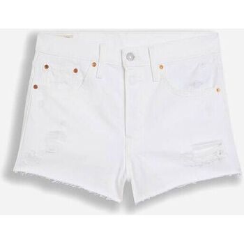 Textil Mulher Shorts / Bermudas Levi's 56327 0243 - 501 SHORT-EVERYTHINGS FINE SHORT Branco
