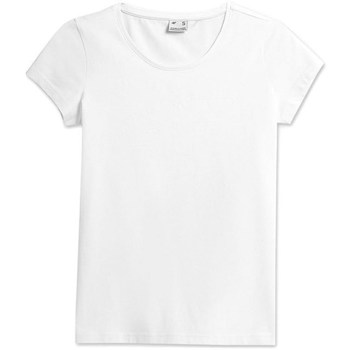 Textil Mulher T-Shirt mangas curtas 4F TSD353 Branco