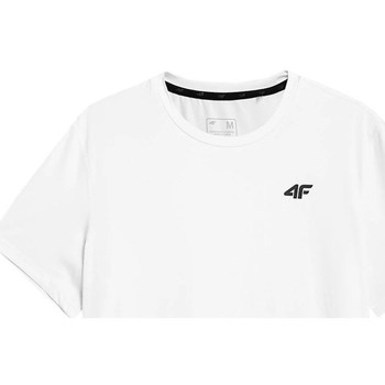 Textil Homem T-Shirt mangas curtas 4F TSMF351 Branco