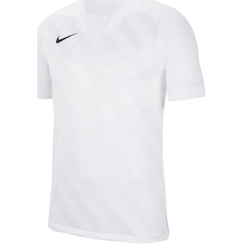 Textil Rapaz T-Shirt mangas curtas Nike plains Challenge Iii Branco