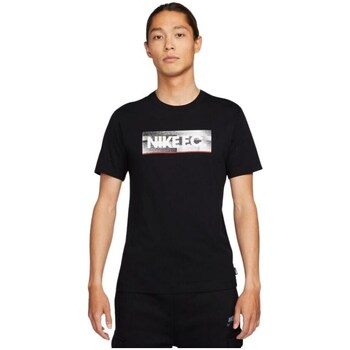 Textil Homem T-Shirt mangas curtas Nike FC Preto