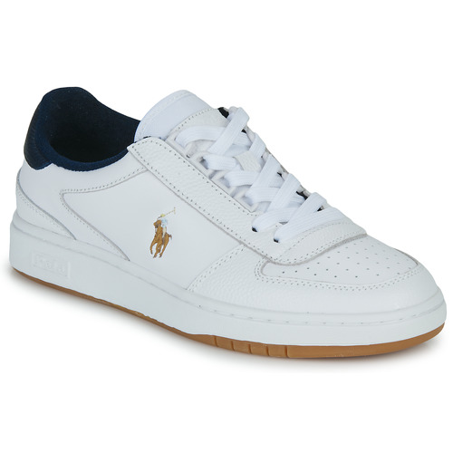 Sapatos Sapatilhas Yellow Polo Ralph Lauren Yellow Polo CRT PP-SNEAKERS-LOW TOP LACE Branco / Marinho
