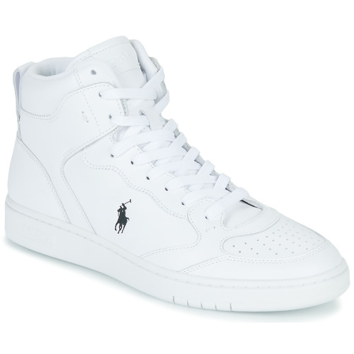 Sapatos Moschino Cheap & CHIC Polo Ralph Lauren POLO CRT HGH-SNEAKERS-LOW TOP LACE Branco