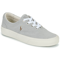 Sapatos Sapatilhas Polo Ralph Lauren KEATON-PONY-SNEAKERS-LOW TOP LACE Cinza