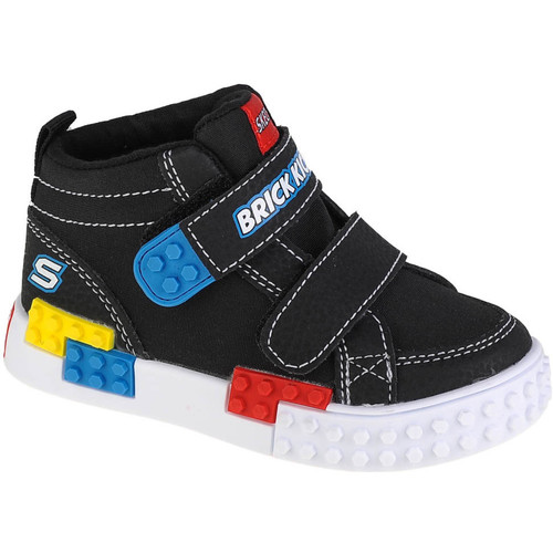 Sapatos Rapaz Sapatilhas Skechers Kool Bricks-Lil Constructor Preto