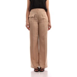 Textil Mulher Calças finas / Sarouels Calvin material Klein Jeans Top menta nero K20K203772 Bege