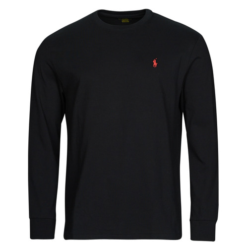Textil Homem Lemaire long stand-collar shirt cropped Black Polo Ralph Lauren K224SC08-LSCNCLSM5-LONG SLEEVE-T-shirt cropped Preto