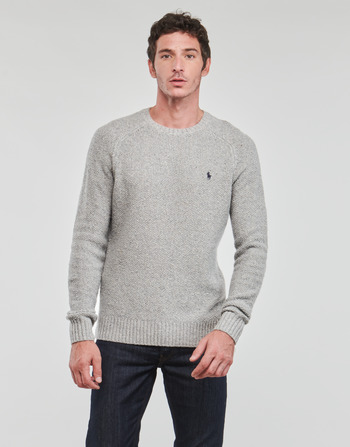 Textil Homem camisolas Polo Ralph Lauren S224SC06-LS SADDLE CN-LONG SLEEVE-PULLOVER Cinza / Claro / Cinzento
