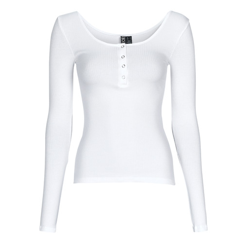 Textil Mulher The Dust Company Pieces PCKITTE LS TOP Branco