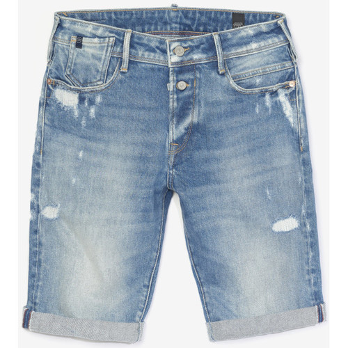 Textil Homem Shorts Jeans / Bermudas Le Temps des Cerises Bermudas calções em ganga LAREDO Azul