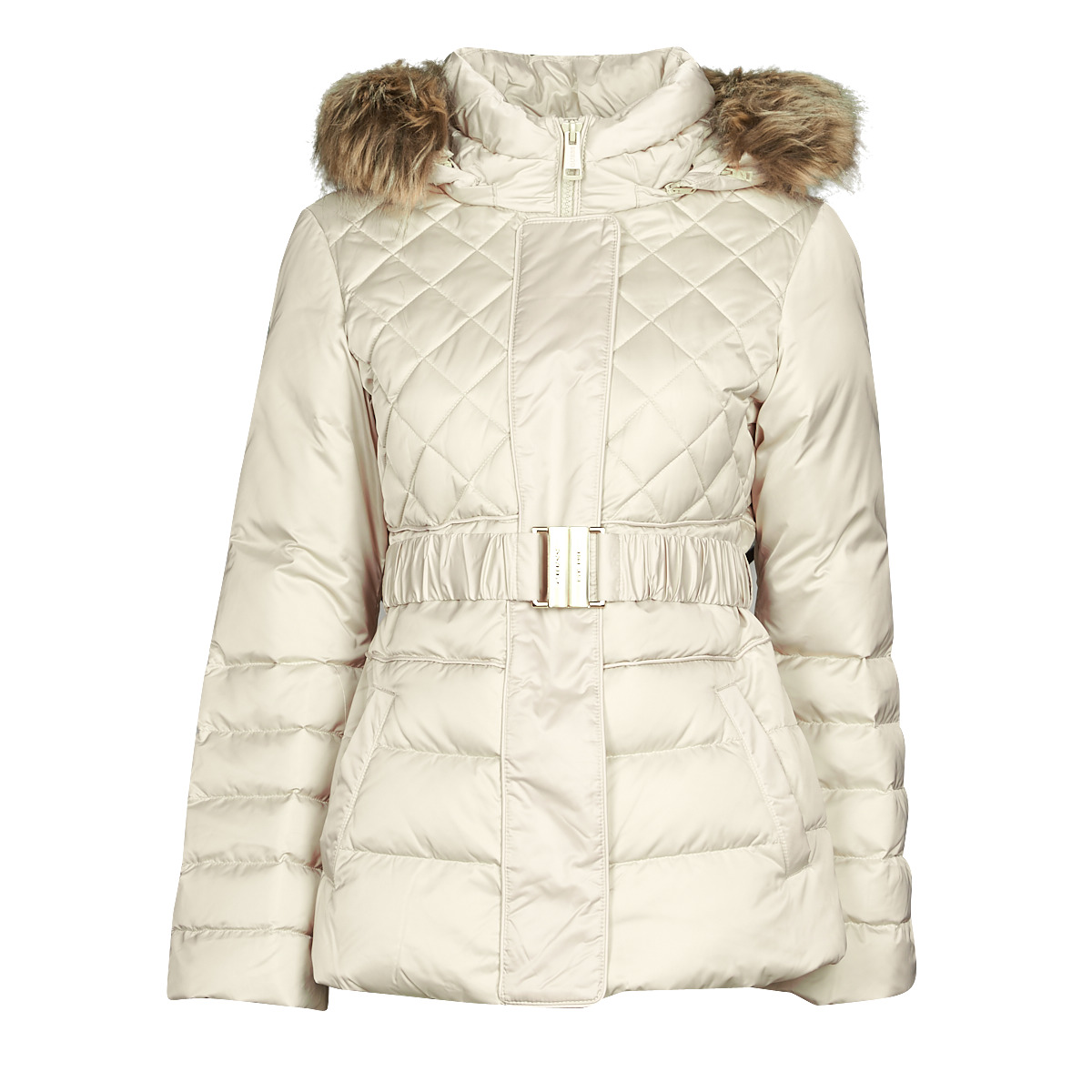 Textil Mulher Quispos Guess LAURIE DOWN JACKET Bege