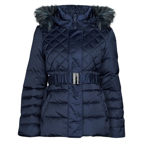 Textil Mulher Quispos Guess Low LAURIE DOWN JACKET Marinho
