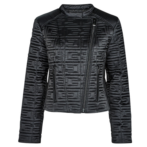 Textil Mulher Quispos Guess Low MARINE JACKET Preto