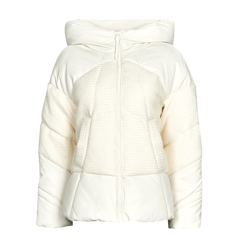 Textil Mulher Quispos Round Guess LEA JACKET Creme