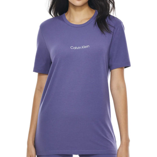 Textil Mulher T-shirts e Pólos Calvin Klein Jeans  Violeta