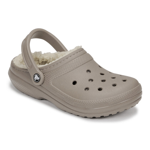 Sapatos Tamancos Crocs Block CLASSIC LINED CLOG Bege