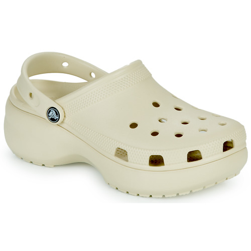 Sapatos Mulher Tamancos Crocs swiftwater CLASSIC PLATFORM Clogs W Bege