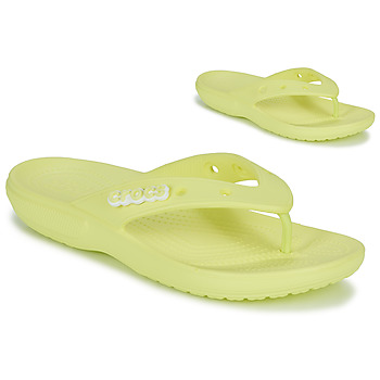 Sapatos Mulher Chinelos Crocs CLASSIC CROCS FLIP Amarelo