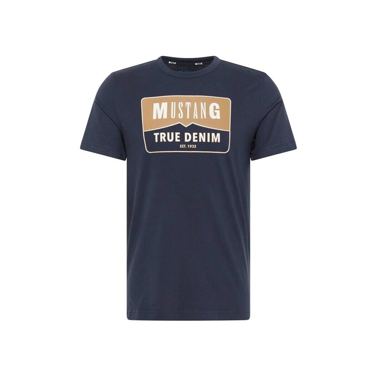 Textil Homem T-Shirt mangas curtas Mustang Alex C Print Marinho