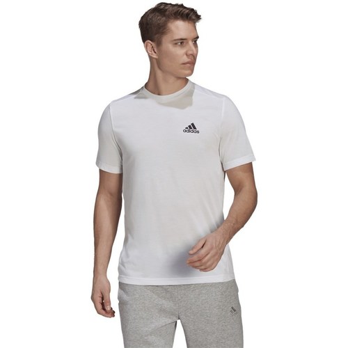 Textil Homem T-Shirt mangas curtas adidas Originals Aeroready Designed Branco