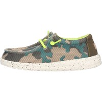 Sapatos Criança Sapatilhas Hey Dude - Sneaker camouflage verde WALLY YOUTH 7034 Verde